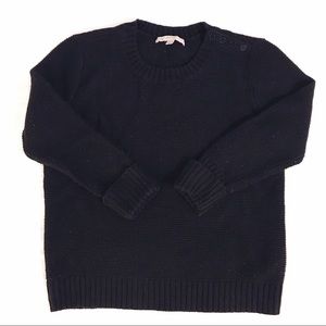 Black button detail sweater